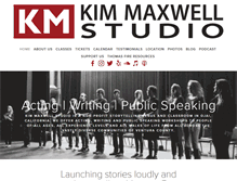 Tablet Screenshot of kimmaxwellstudio.com